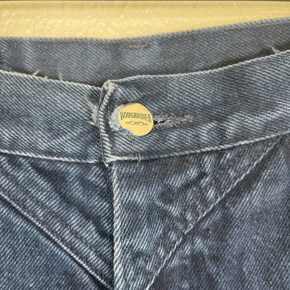Vintage Roughrider ultra high rise dark blue denim mom jeans - Picture 2 of 13